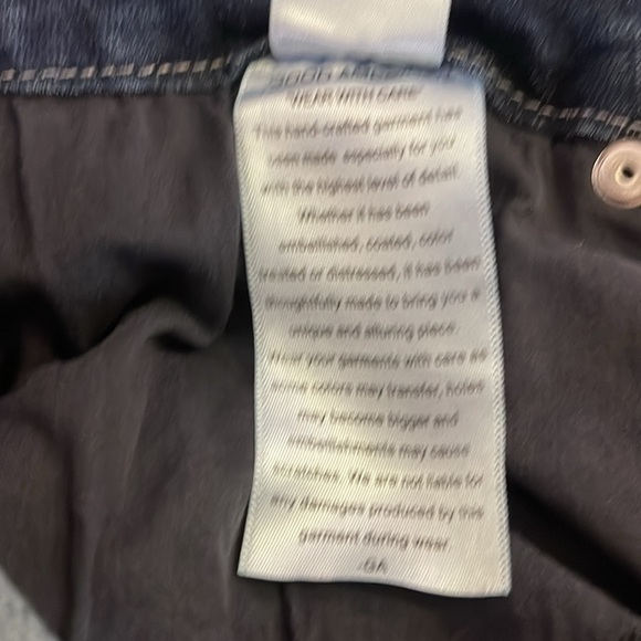 Good American Women’s Good Legs Crop Dark Wash Skinny Sculpting Jeans Sz 30/M - Picture 11 of 11